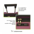 Vegmann Tartılı Scavel Violet 3 lü Valiz Seti
