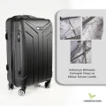 Vegmann Tartılı Scavel Siyah Orta Boy Valiz