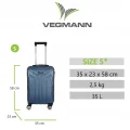 Vegmann Vela Mavi Kabin Boy Valiz