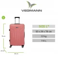 Vegmann Vela Pembe Büyük Boy Valiz