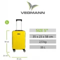 Vegmann Vela Sarı Kabin Boy Valiz