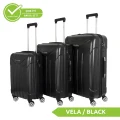 Vegmann Vela Siyah 3lü Valiz Seti