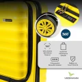 Vegmann Wave Laptop Bölmeli Sarı Kabin Boy Valiz