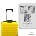Vegmann Wave Laptop Bölmeli Sarı Kabin Boy Valiz