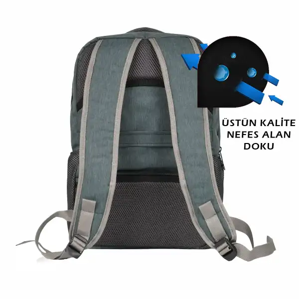 Vegmann Tucana VGM-030 15,6 inç Dizüstü Uyumlu Gri Laptop Sırt Çantası