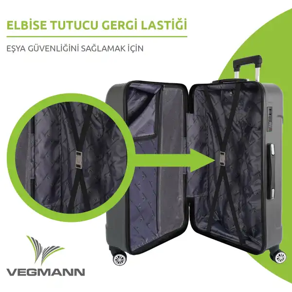 Vegmann Vela Antrasit Büyük Boy Valiz