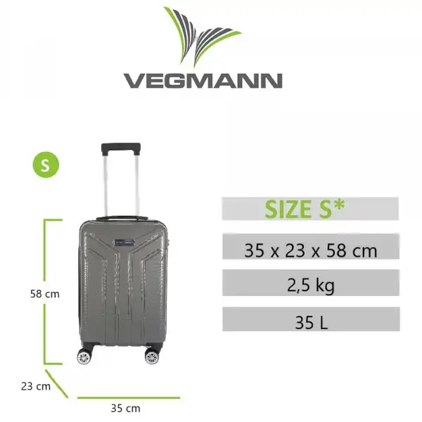 Vegmann Vela Antrasit Kabin Boy Valiz