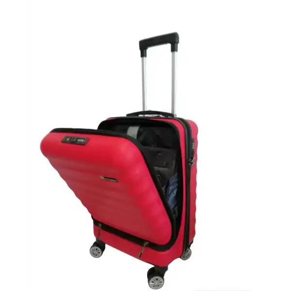 Vegmann Wave Laptop Bölmeli Kırmızı Kabin Boy Valiz