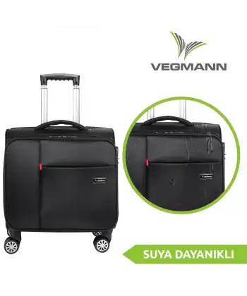 Vegmann Carry-on Hostes Pilot Kabin Boy 15-17 inc Uyumlu Laptop Bölmeli Kumaş Valiz