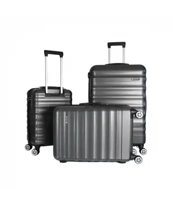 Vegmann Delphin Antrasit 3 lü Valiz seti