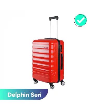 Vegmann Delphin Kırmızı Orta Boy Valiz