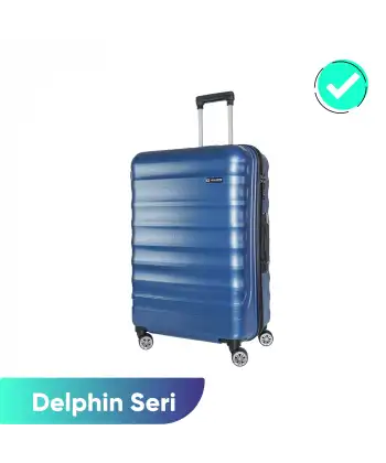 Vegmann Delphin Mavi Büyük Boy Valiz