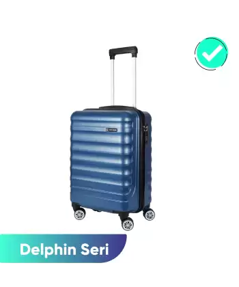 Vegmann Delphin Mavi Kabin Boy Valiz