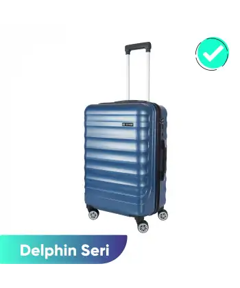 Vegmann Delphin Mavi Orta Boy Valiz