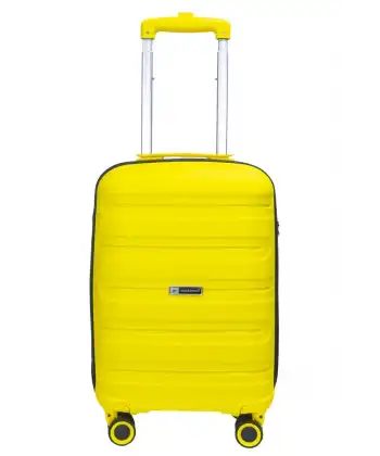 Vegmann Polipropilen (PP) Atlas Sarı Kabin Boy Valiz