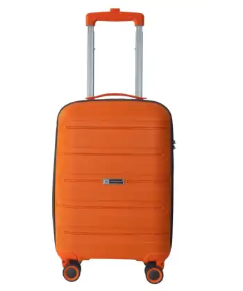 Vegmann Polipropilen (PP) Atlas Turuncu Kabin Boy Valiz