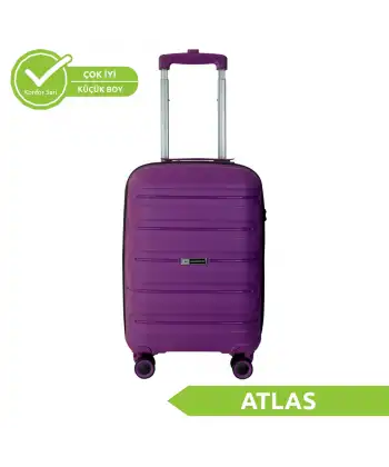 Vegmann Polipropilen (PP) Atlas Violet Kabin Boy Valiz
