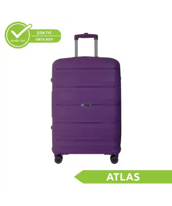 Vegmann Polipropilen (PP) Atlas Violet Orta Boy Valiz