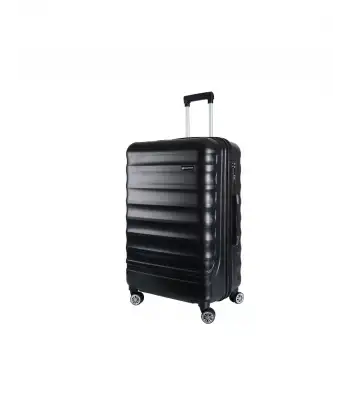 Vegmann Tartılı Scadel Siyah Büyük Boy Valiz