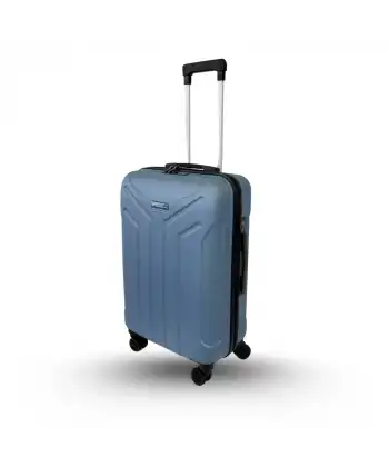 Vegmann Tartılı Scavel Mavi Orta Boy Valiz