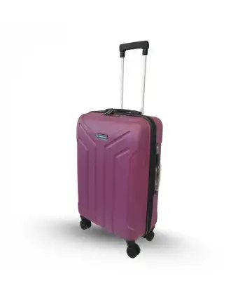 Vegmann Tartılı Scavel Violet Büyük Boy Valiz