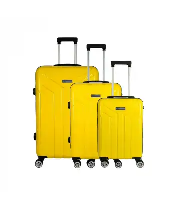 Vegmann Vela Sarı 3 lü Valiz Seti