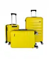 Vegmann Delphin Sarı 3 lü Valiz seti