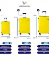 Vegmann Delphin Sarı 3 lü Valiz seti