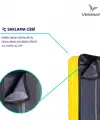 Vegmann Delphin Sarı 3 lü Valiz seti