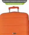 Vegmann Polipropilen (PP) Atlas Turuncu Kabin Boy Valiz
