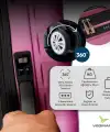 Vegmann Tartılı Scavel Violet 3 lü Valiz Seti