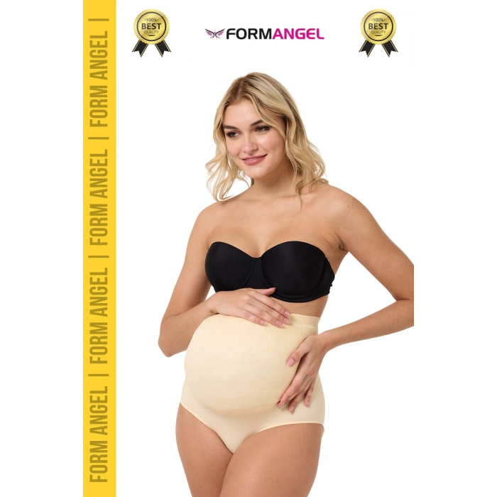 #HamileKülot Yumuşak Dokulu Yüksek Bel Esnek Günlük Rahat Dikişsiz Lohusa Hamile Külot - 4 Adet