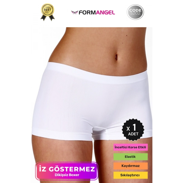 #KadınBoxer Toparlayıcı Şekillendirici Seamless Kaymaz Kadın Dikişsiz Boxer İç Çamaşırı - 1 Adet