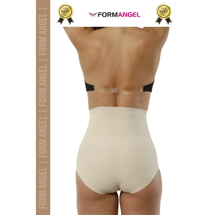 #Korse 2 Beden İncelten Toparlayıcı İz Göstermeyen Kaymaz Kadın Lazer Kesim Slip Korse - 4 Adet