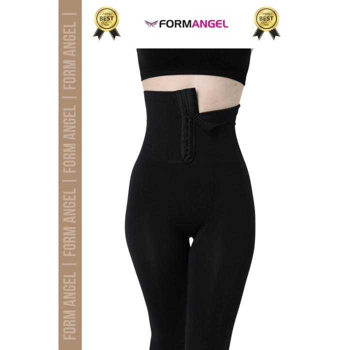 #Tayt İç Göstermeyen Karın Mide Bel Toparlayan Sıkılaştıran Kadın Spor Agraflı Yüksek Bel Korse Tayt