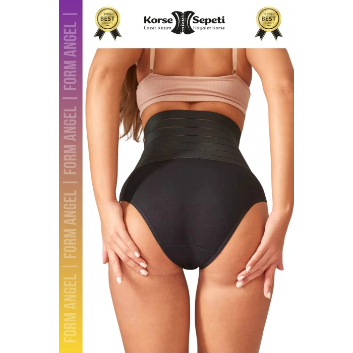 #Korse Vücut Şekillendirici Karın Bel Toparlayıcı Lazer Kesim Yüksek Bel Slip Korse - 2 Adet