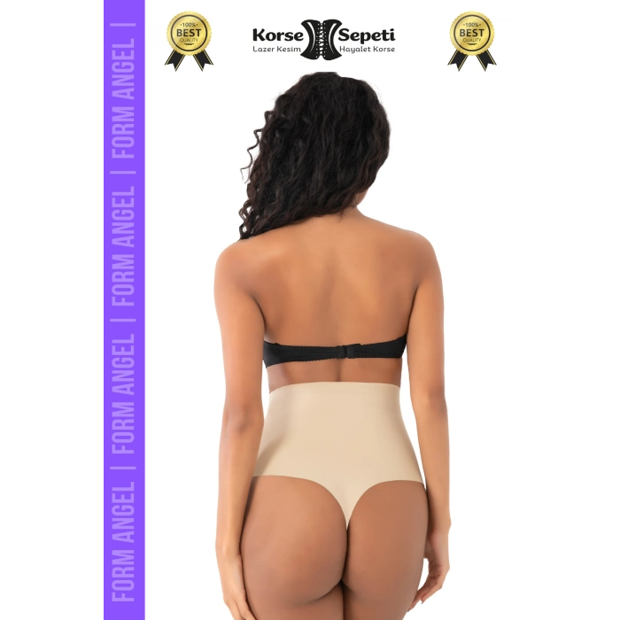 #Korse İz Yapmaz Göstermeyen Kaymaz Doku Toparlayıcı Sıkılaştıran Lazer Kesim String Korse - 5 Adet