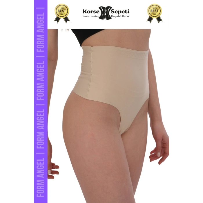 #Korse İz Yapmaz Göstermeyen Kaymaz Doku Toparlayıcı Sıkılaştıran Lazer Kesim String Korse - 5 Adet