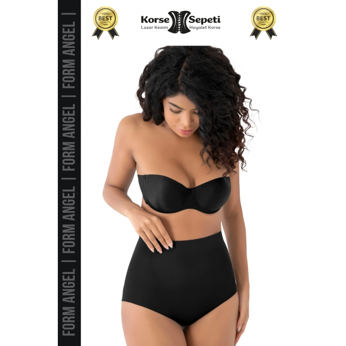 #Korse İz Yapmayan 2 Beden Küçülten Kaymaz Toparlayıcı Lazer Kesim Slip Korse - 3 Adet