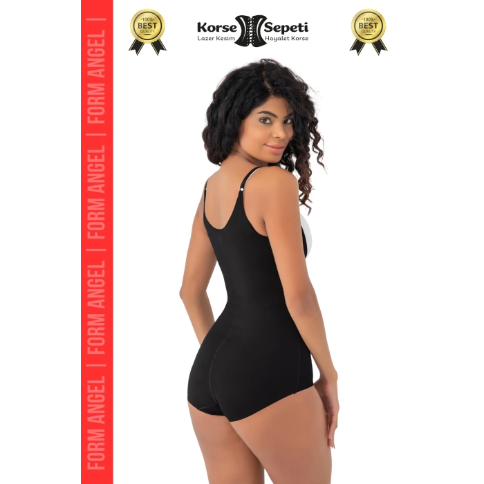 #Korse Kayma Önleyen 2 Beden Küçülten İz Yapmayan Lazer Kesim Göğüs Destekli Body Korse - 1 Adet