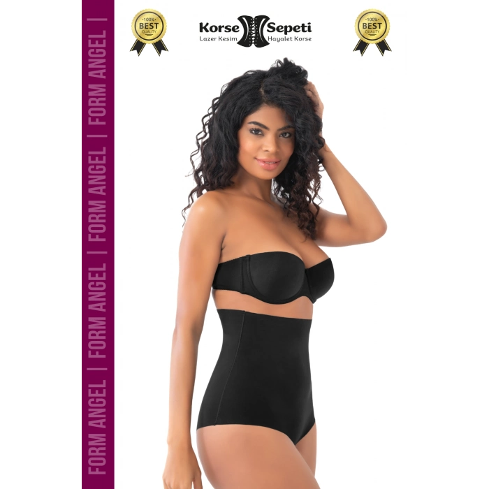 #Korse Toparlayıcı Kaymaz 2 Beden Küçülten Kadın Lazer Kesim Yüksek Bel Slip Korse - 5 Adet