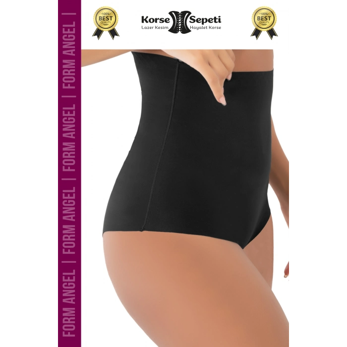 #Korse Toparlayıcı Kaymaz 2 Beden Küçülten Kadın Lazer Kesim Yüksek Bel Slip Korse - 2 Adet