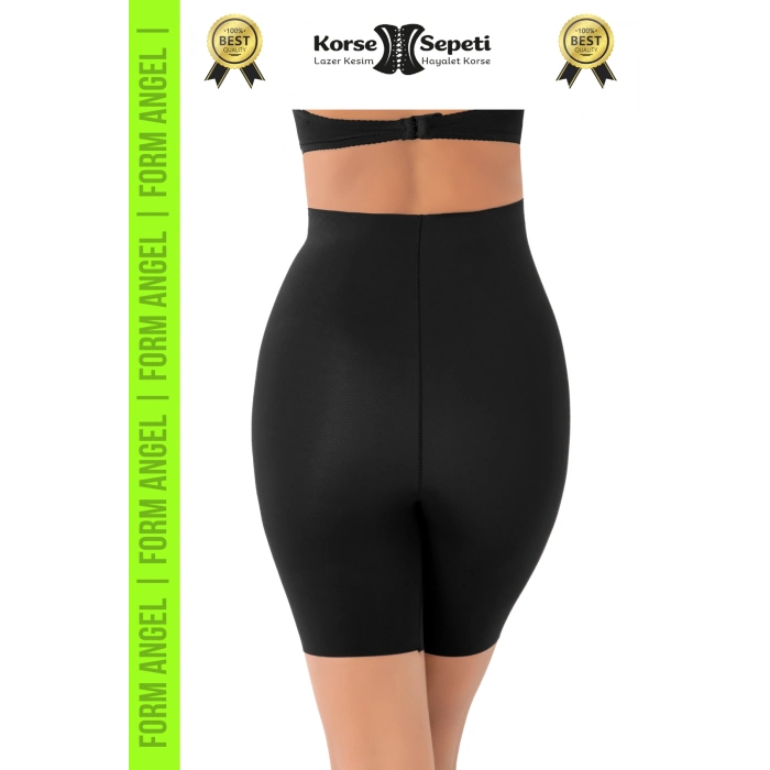 #Korse Kaymayı Önleyen 2 Beden Küçülten Toparlayıcı Lazer Kesim Yüksek Bel Paçalı Korse - 2 Adet