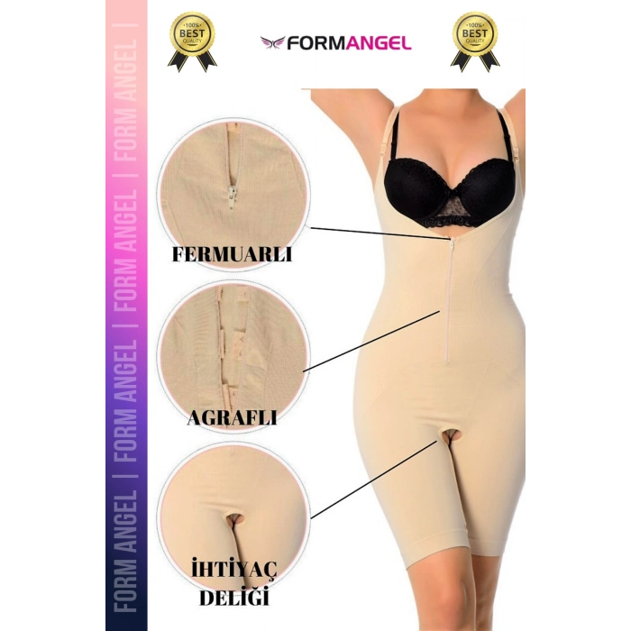 #Korse Vücut Şekillendiren Toparlayıcı Özel Bölgesi Açık Kaymaz Fermuarlı Tam Boy Korse 6lı Set