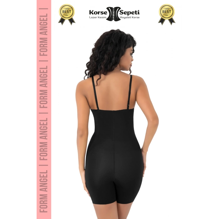 #Korse 2 Beden Küçülten Sıkılaştırıcı Kaymaz Kadın Lazer Kesim Tam Boy Askılı Korse 2li Set