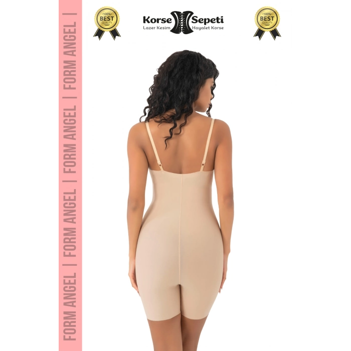 #Korse 2 Beden Küçülten Sıkılaştırıcı Kaymaz Kadın Lazer Kesim Tam Boy Askılı Korse 6lı Set
