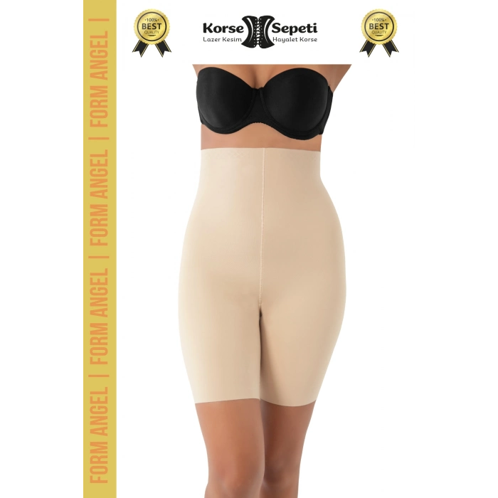 #Korse 2 Beden Küçülten Kaymaz Toparlayıcı Battal Boy Lazer Kesim Yüksek Bel Paçalı Korse 4lü Set