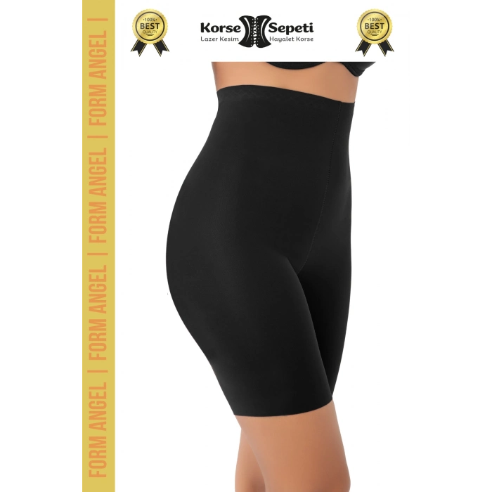 #Korse 2 Beden Küçülten Kaymaz Toparlayıcı Battal Boy Lazer Kesim Yüksek Bel Paçalı Korse 4lü Set