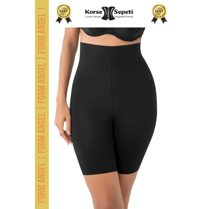 #Korse 2 Beden Küçülten Kaymaz Toparlayıcı Battal Boy Lazer Kesim Yüksek Bel Paçalı Korse 6lı Set