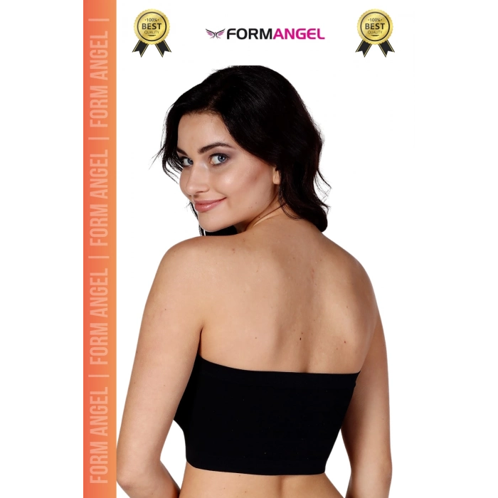 #Bandeo Seamless Toparlayıcı Kadın Basic Örme Dikişsiz Pedli Bandeo Büstiyer 4lü Set